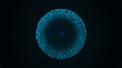 Poster - Computer generated concentric gaseous circles. 3d rendering of abstract background
