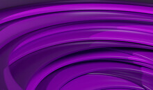 3D Rendering Of A Metallic Purple Spiralling