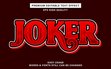 Wall Mural - Editable text effect style joker