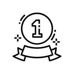 Poster - 

Position emblem icon, first position in editable style 
