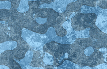 Wall Mural - blue grunge plaster wall