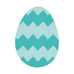 Poster - happy easter egg paint with zig zag lines