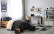 © New Africa - Modern teenager's room interior with workplace and bed
