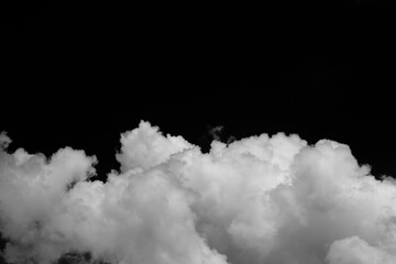 Wall Mural - clouds over black.