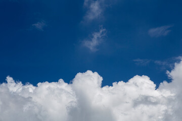 Beautiful blue sky with cloud.