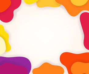 Aufkleber - Abstract color frame. Vector template for design