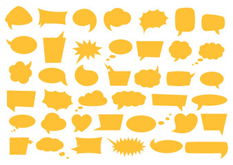 Aufkleber - speech bubble set with space for phrases.