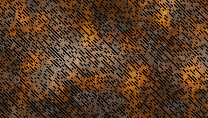 Sticker - structured grunge metal rust 