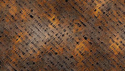 Sticker - structured grunge metal rust