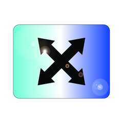 Fototapete - black arrows on background
