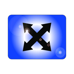 Fototapete - black arrows on background