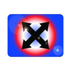 Fototapete - black arrows on background