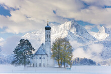 Germany, Bavaria, Oberbayern, St Coloman Church
