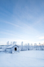 Winter Landscape In Sweden