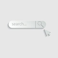 Poster - paper  search  bar icon internet sign
