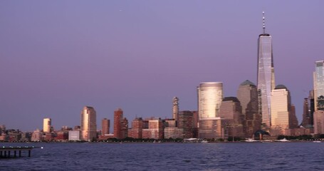 Wall Mural - Manhattan city skyline in New York City USA