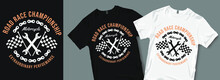 Roadrace Championship T-shirt Design. Motorcycles And Biker Vintage Retro T Shirt Designs Vector Illustration For Fashion Apparel.
