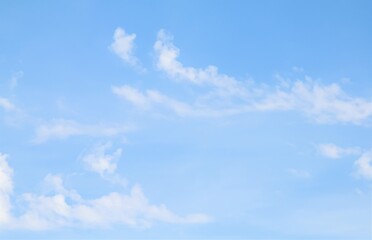 Blue sky with white clouds, background sky.