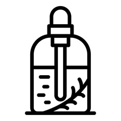 Poster - Perfume essential oil icon. Outline perfume essential oil vector icon for web design isolated on white background