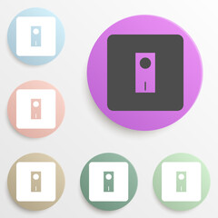 Fototapete - light switch badge color set. Simple glyph, flat vector of web icons for ui and ux, website or mobile application
