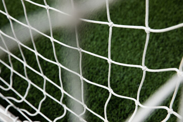 Football or Soccer net background close up 