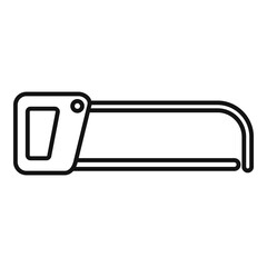 Poster - Industry saw icon. Outline industry saw vector icon for web design isolated on white background