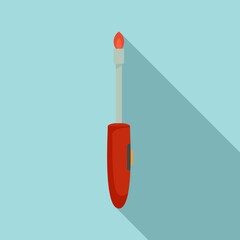 Poster - Gasoline fire tool icon. Flat illustration of gasoline fire tool vector icon for web design