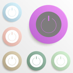 Fototapete - start badge color set. Simple glyph, flat vector of web icons for ui and ux, website or mobile application