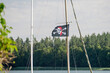 pirate flag on the mast