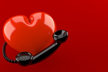 Sticker - Heart with handset