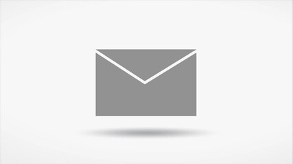 Poster - New message 2D icon Animation For Mail Message App