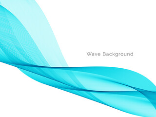 Modern Blue wave design background