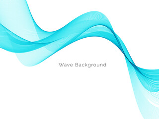 Modern Blue wave design background