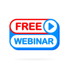 Poster - Live banner in flat style on white background. Social media concept. Live, free, video tutorials, webinar, webcast, stream, streaming, football. Vector illustration.