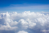 Fototapeta Na sufit - blue sky with big clouds