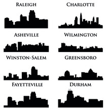 8 City In North Carolina ( Charlotte, Raleigh, Asheville, Wilmington, Greensboro, Winston-Salem, Durham, Fayetteville )