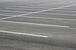 new asphalt area with white stripes for parking