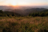 Fototapeta Na ścianę - sunrise in the Beskydy mountains