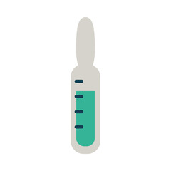 Canvas Print - vaccination bottle icon, flat style