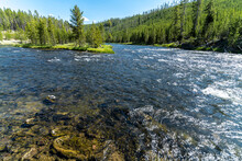 Firehole River In Yellowstone Park