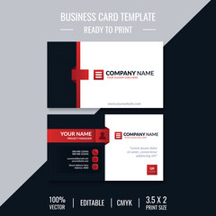 Wall Mural - Double sided creative business card template