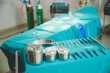 © chokniti - The surgical instruments prepared for the doctor's work in the operating room.