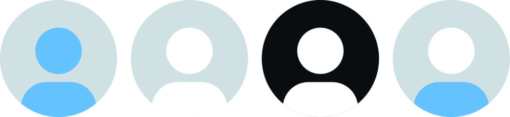 Poster - profile, user icon, User profile login or access authentication icon, account sign