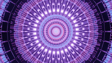 Violet Abstract Fractal Illustration Of Geometric Textures For Background