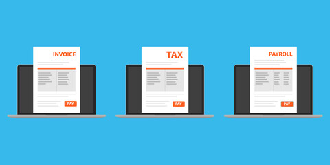 Document online in your laptop set