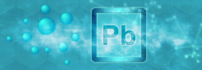 Pb symbol. Lead chemical element