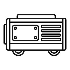 Poster - fuel generator icon. outline fuel generator vector icon for web design isolated on white background