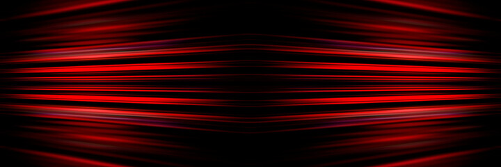 Wall Mural - Red light streaks banner