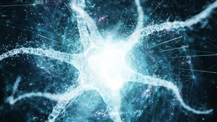 Wall Mural - Neural Network Artificial Intelligence 