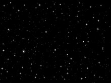Vector Stars Texture. Numerous White Stars On Black Background Digital Illustration.